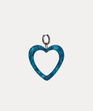 Load image into Gallery viewer, Blue Heart Earring
