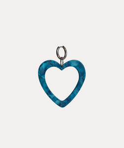 Blue Heart Earring