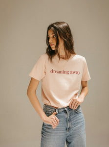 Dreaming Away Tee in Dusty Pink