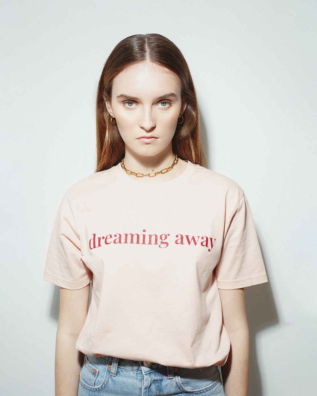 Dreaming Away Tee in Dusty Pink