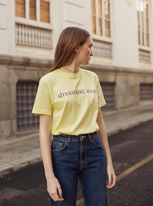 Dreaming Away Tee in Canary