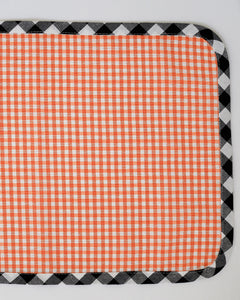 Closer Placemat in Orange Vichy
